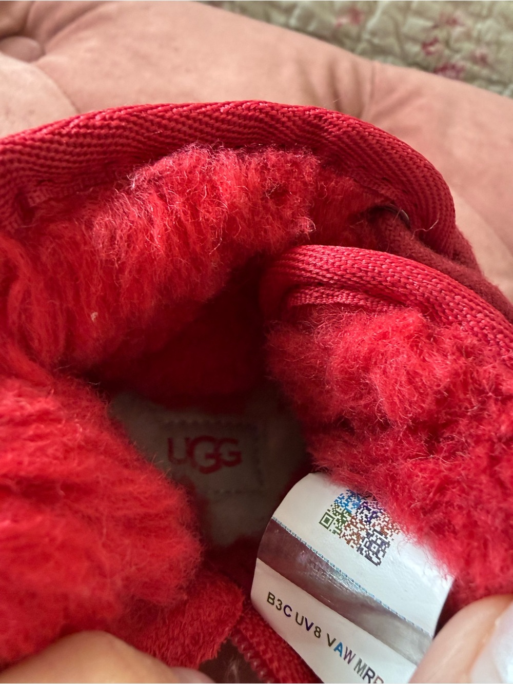 UGG Kids Neumel II Suede Boots Samba Red Toddler Size 6 - Picture 7 of 10